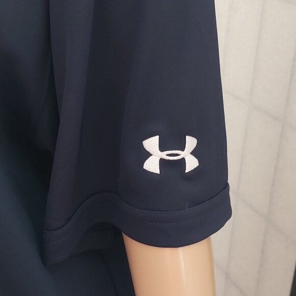 NWT Under Armour Men's 3XL Performance Corp Polo Shirt Navy Blue  4-Way Stretch - Picture 5 of 9